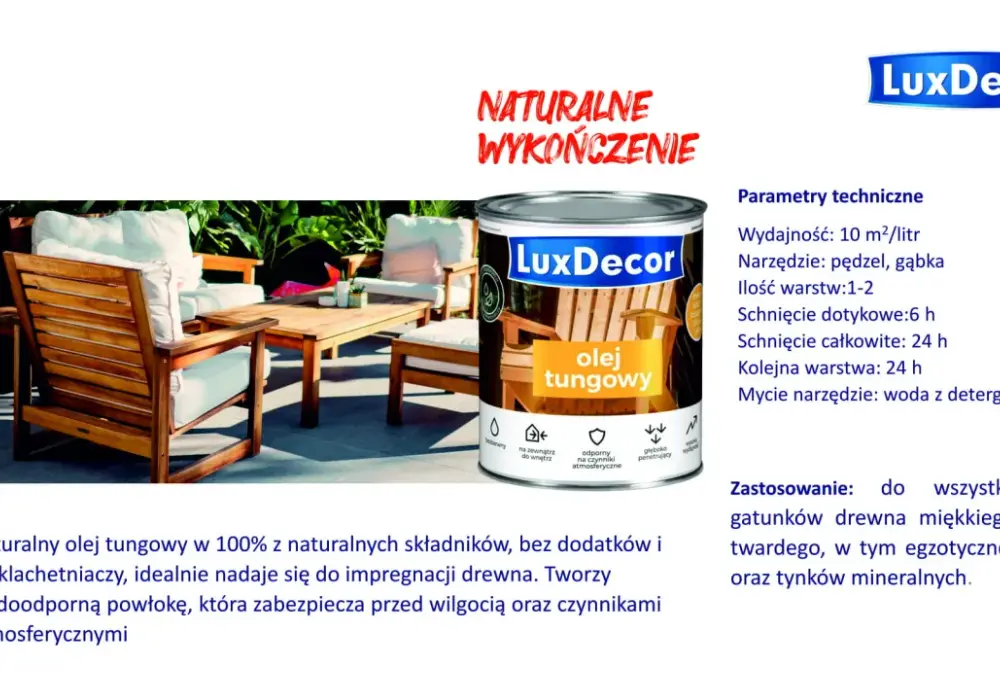 Olej tungowy czy lniany? Wybierz idealny do Twojego drewna!