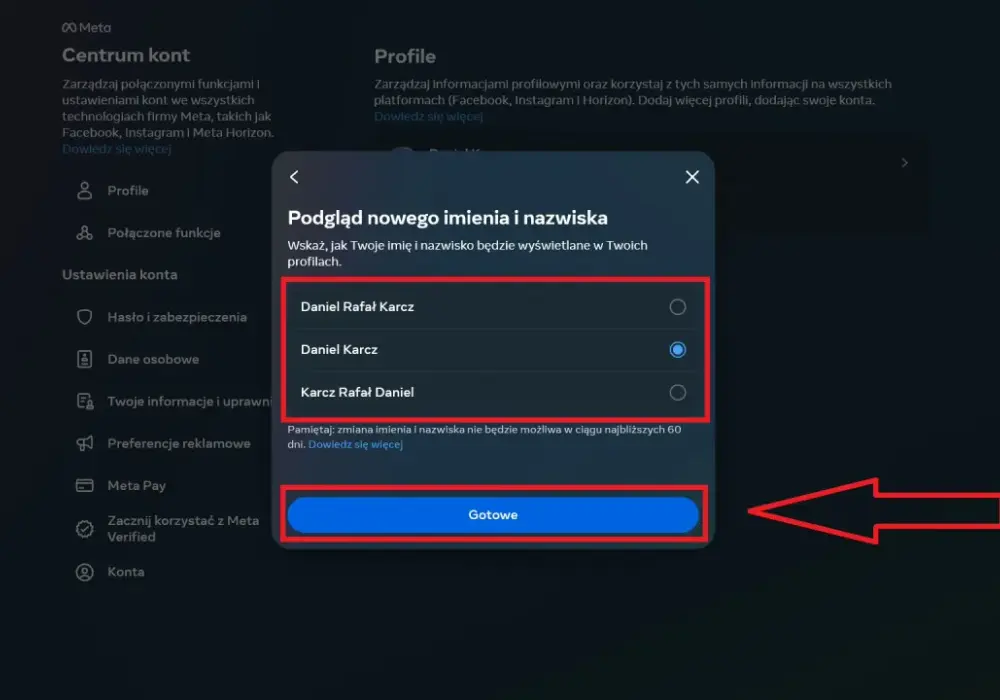 Zmiana imienia na Facebooku - Jak to zrobić poprawnie?