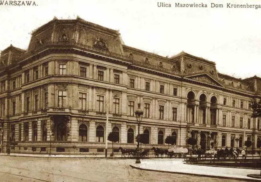 Pałac Kronenberga w Warszawie: Historia, architektura i zniszczenie