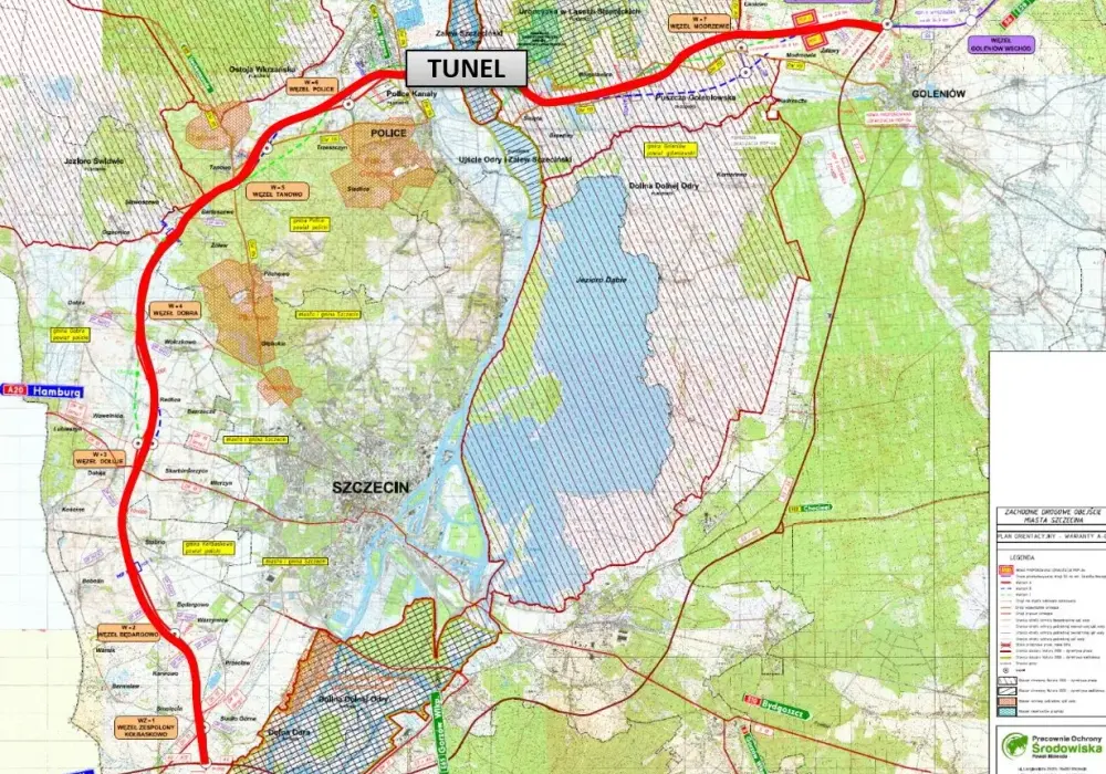 Zachodnia obwodnica Szczecina S6 - przebieg, tunel i darmowy przejazd