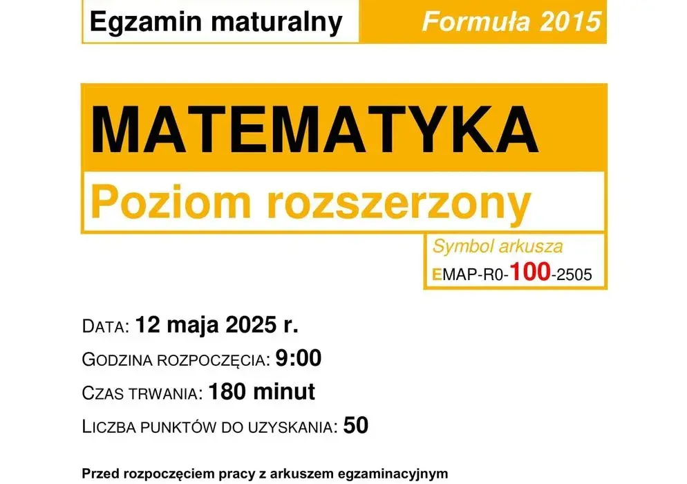 Ile trwa matura z matematyki rozszerzonej? Sprawdź, co musisz wiedzieć