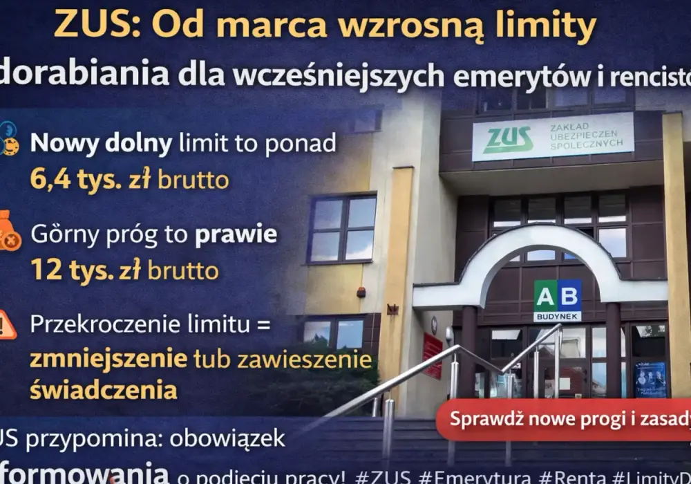 Dorabianie do renty - limity, progi i zasady ZUS
