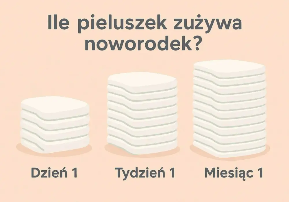 Ile pieluszek zużywa noworodek - Czy 8-12 dziennie to norma?