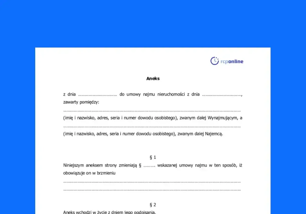 Aneks do umowy najmu - Jak przedłużyć najem i uniknąć pułapek?