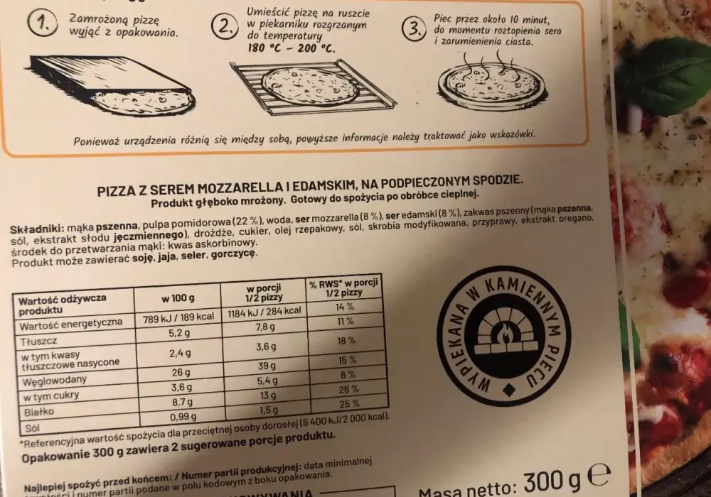 Ile kalorii ma pizza margherita 32 cm? Zaskakujące wartości!