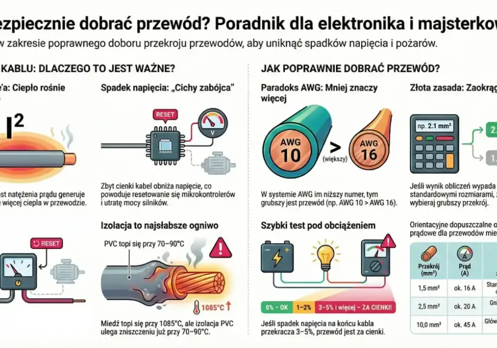 Jak dobrać przewody w domu? Przekroje, typy i błędy
