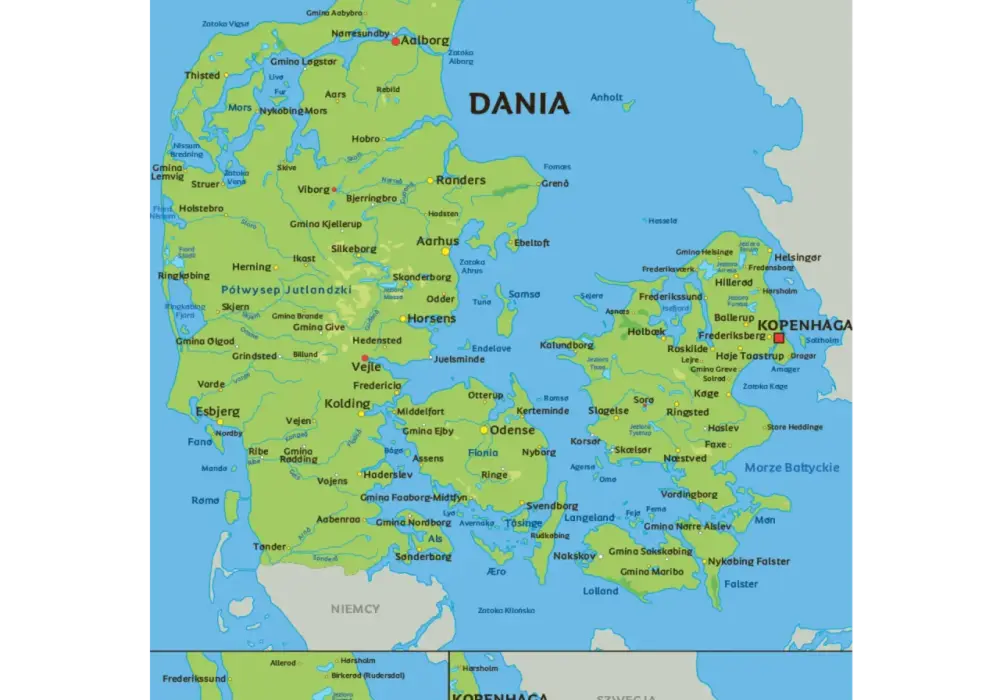 Gdzie leży Dania? Położenie, kuchnia i plan podróży