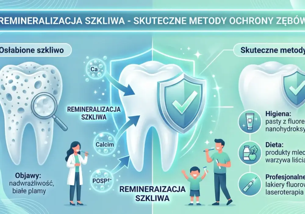 Remineralizacja szkliwa - Jak odbudować zęby i uniknąć wiertła?