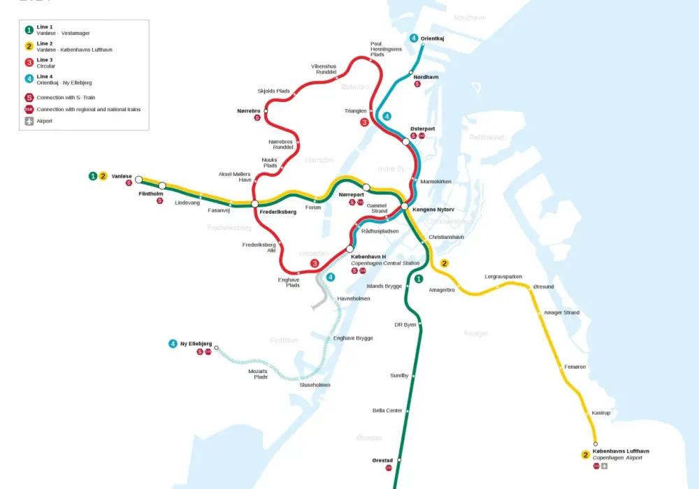 Metro w Kopenhadze - Jak jeździć, bilety, mapa, strefy | Przewodnik 2023