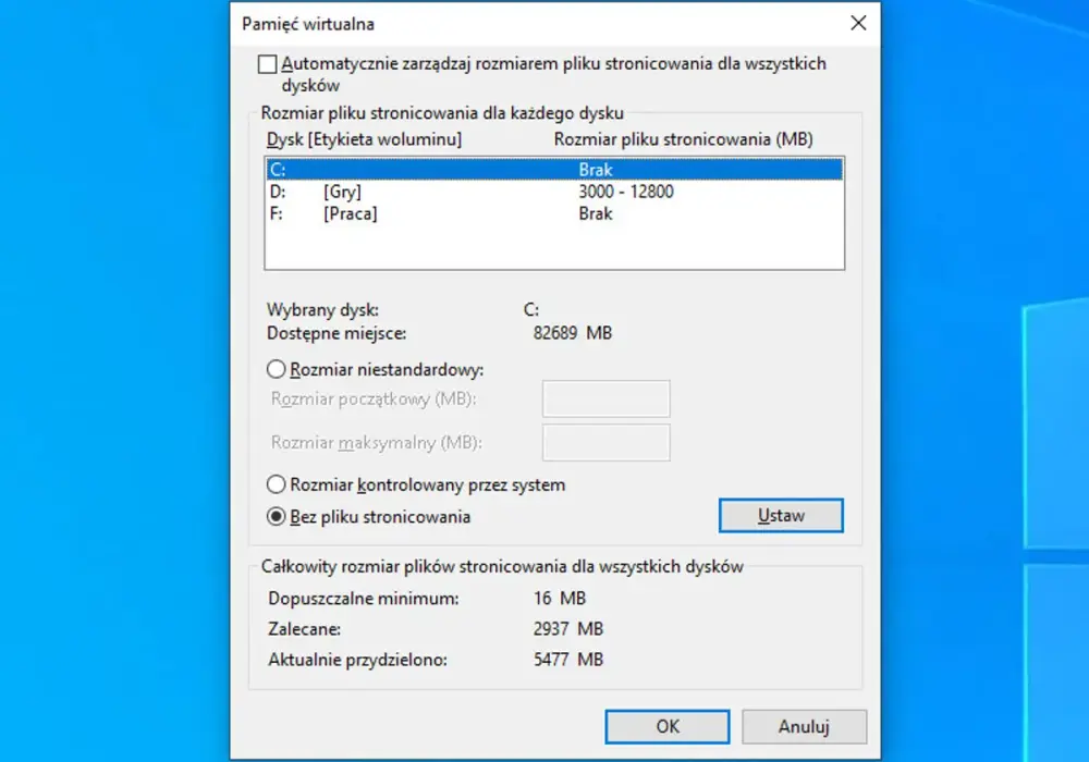 Plik stronicowania Windows 11 - czy warto go zmieniać?