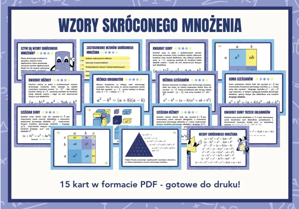 Różnica kwadratów - Trzeci wzór skróconego mnożenia bez tajemnic