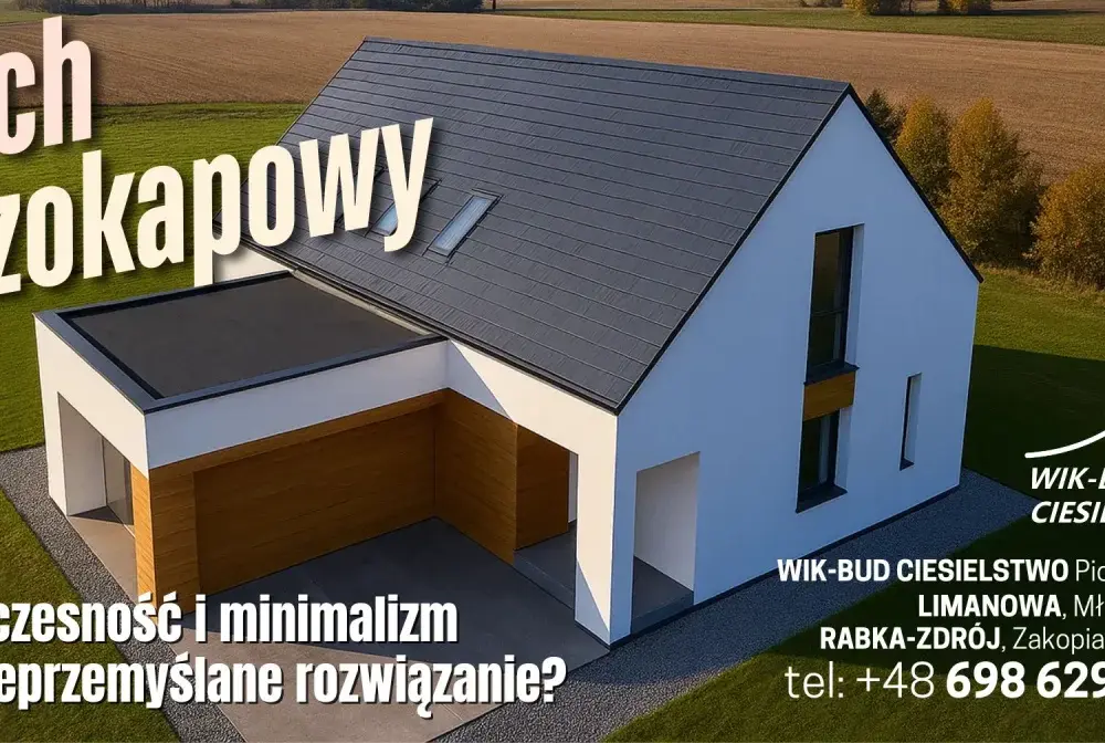 Dach bez okapu - Wady, zalety, koszty i błędy. Czy to dla Ciebie?