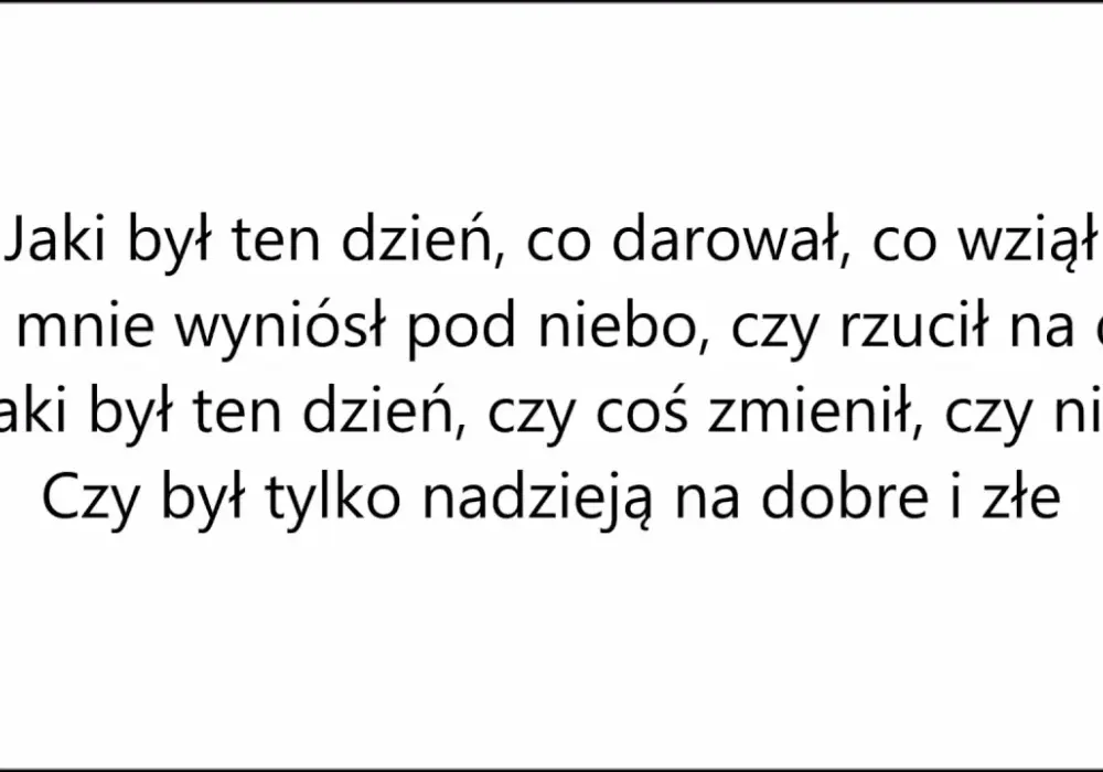 Tekst piosenki Jaki był ten dzień - Zobacz kompletne słowa utworu Turbo