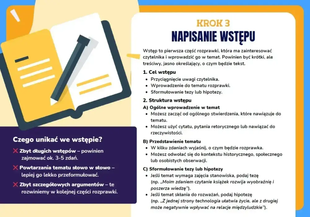 Rozprawka o szkole - jak napisać? Gotowy wzór i błędy