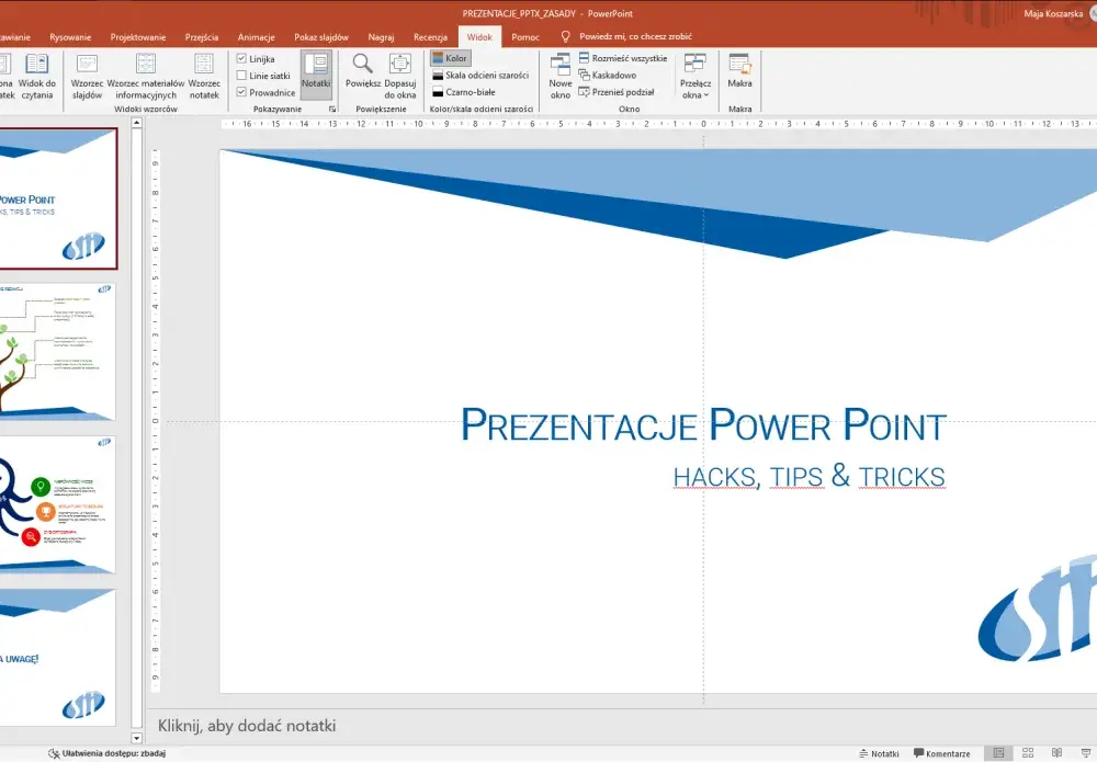 Jak połączyć 2 prezentacje PowerPoint bez utraty formatowania?