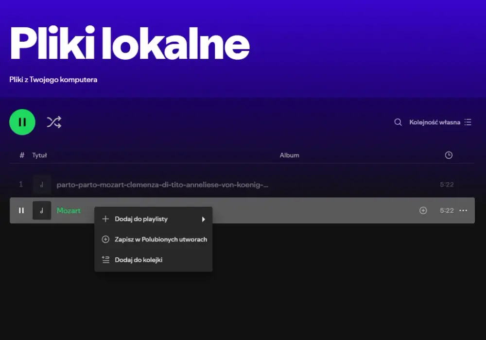 Dodaj lokalne pliki do Spotify na telefonie bez frustracji