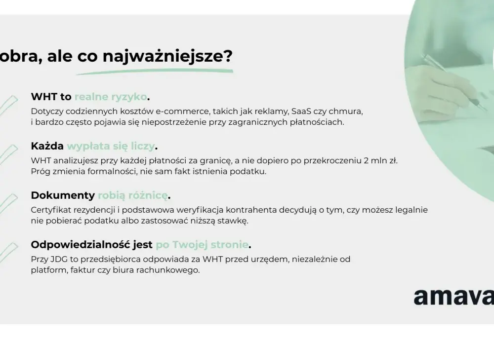 Podatek u źródła (WHT) - Jak rozliczyć i uniknąć kar?