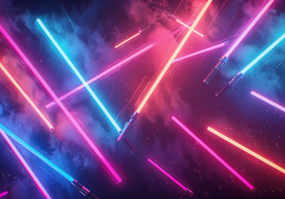 Miecze świetlne RGB - kolorowe oświetlenie w akcji