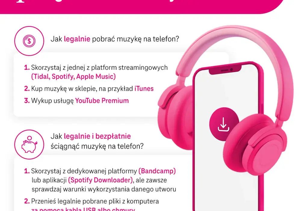 Jak szybko i legalnie pobrać muzykę na telefon - wszystko co musisz wiedzieć