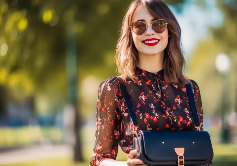 Odkryj Czarną Sukienkę w Czerwone Kwiaty - Perfect Match do Twojego Stylu Midi
