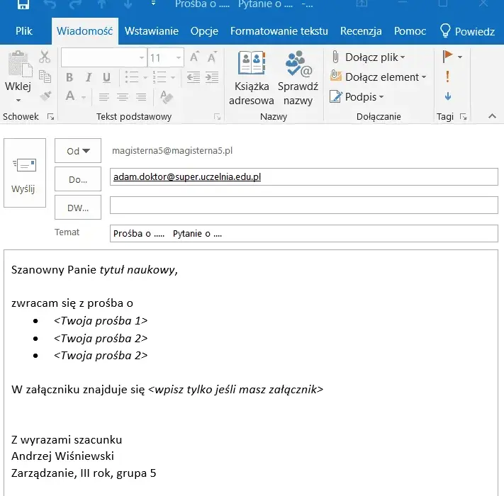 Jak napisać profesjonalny e-mail do nauczyciela bez wpadek i zażenowania