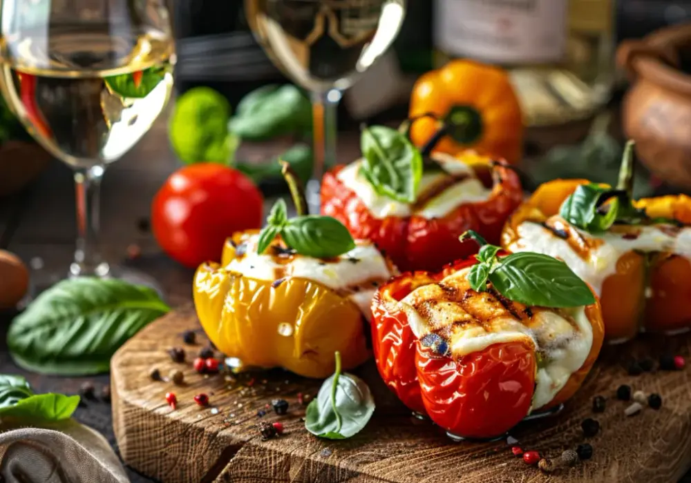Papryka z grilla z mozzarellą: błyskawiczna przekąska na letnią imprezę
