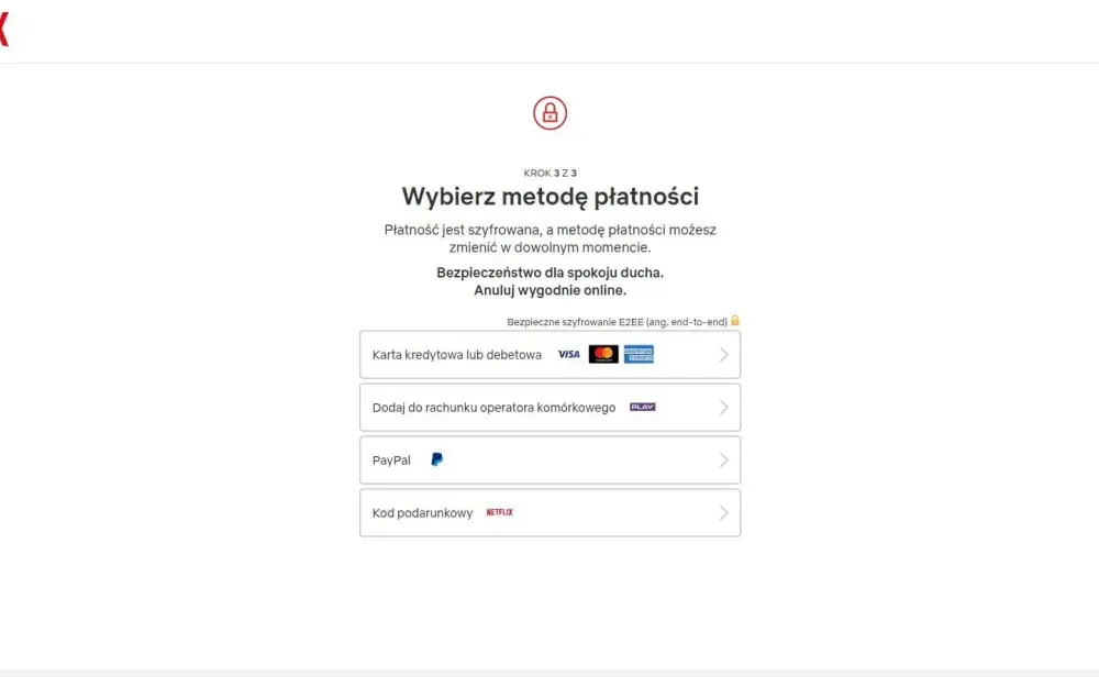 Ile czasu wystarcza karta podarunkowa Netflix na subskrypcję?