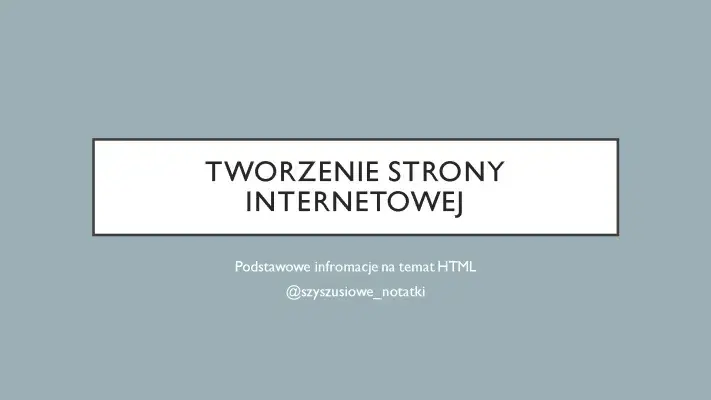 Jak zrobić fajną stronę HTML i wyróżnić się w sieci