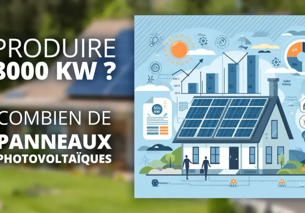 Combien de panneaux photovoltaïques pour 8000 kW : calculez vos besoins énergétiques