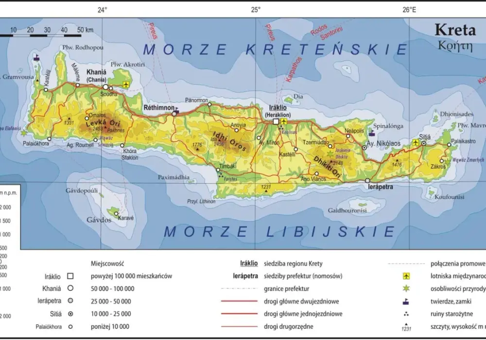 Gdzie dokładnie leży wyspa Kreta? Położenie, mapa i sąsiednie kraje