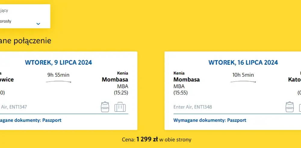 Ile trwa lot do Kenii z Katowic: wszystko o czasie podróży do Afryki