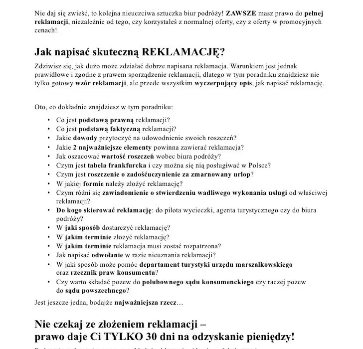 Gdzie składać reklamacje na biuro podróży i uniknąć problemów