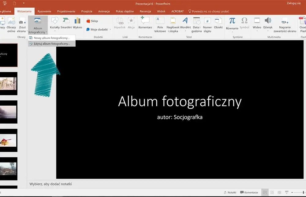 Jak zrobić album fotograficzny w PowerPoint: 7 prostych kroków