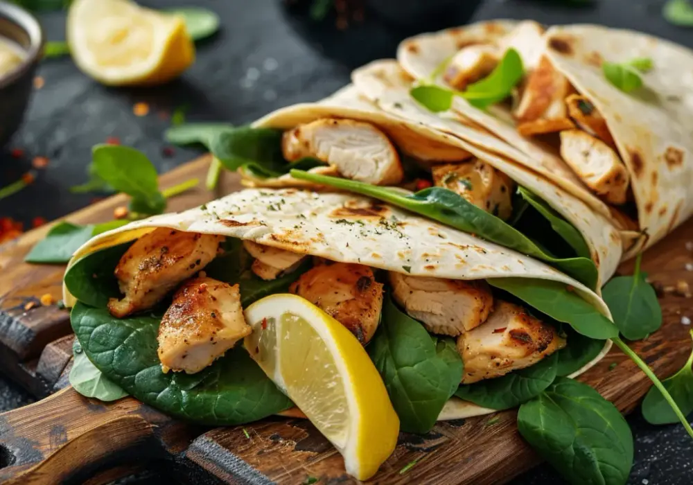 Tortilla z kurczakiem i szpinakiem: szybki obiad, który pokochasz