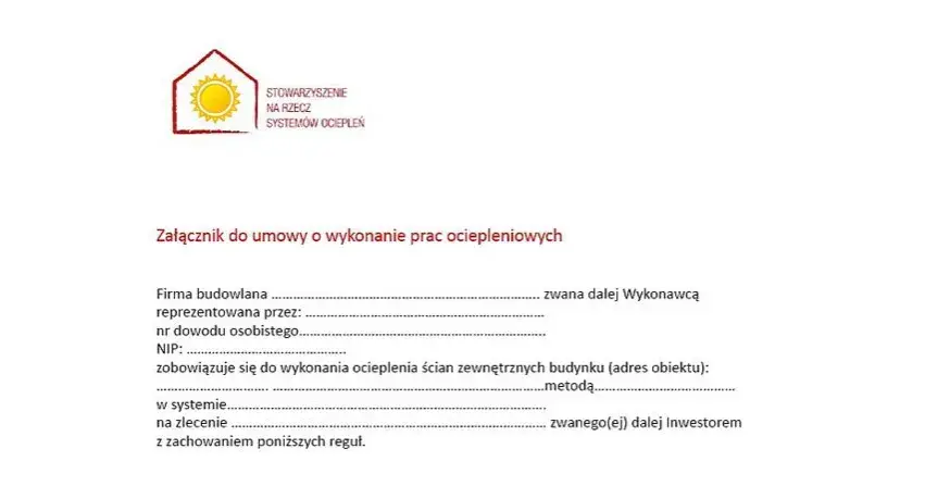 Wzór umowy na ocieplenie budynku: 5 kluczowych elementów