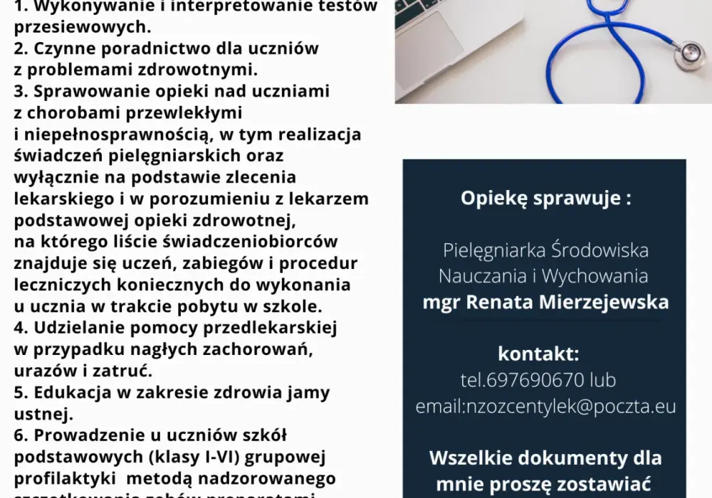 Co może pielęgniarka szkolna? 7 kluczowych obowiązków i uprawnień