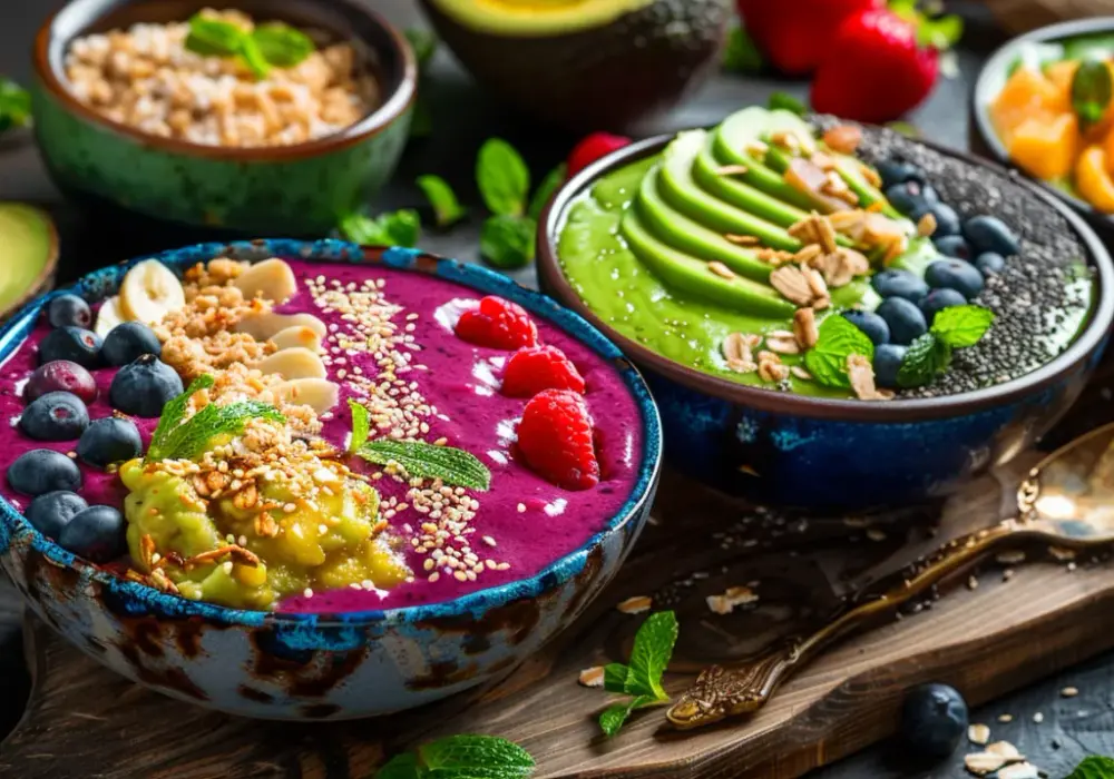 Pomysły na wegetariańskie śniadania: owsianki, smoothie bowle, tofu scramble