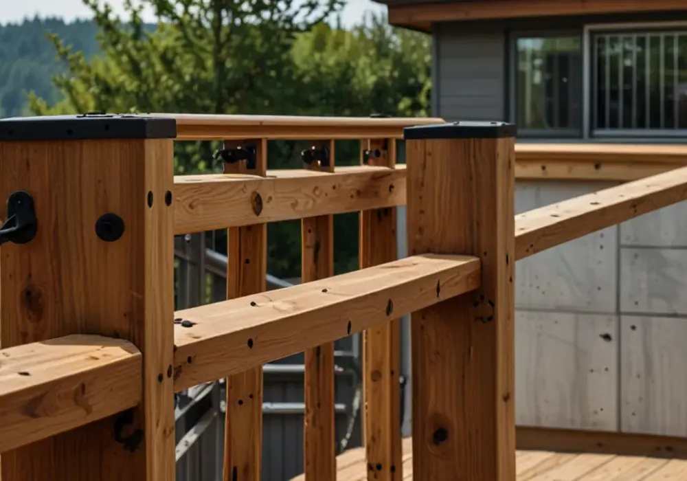 Mocowanie słupka balustrady drewnianej - 3 niezawodne metody