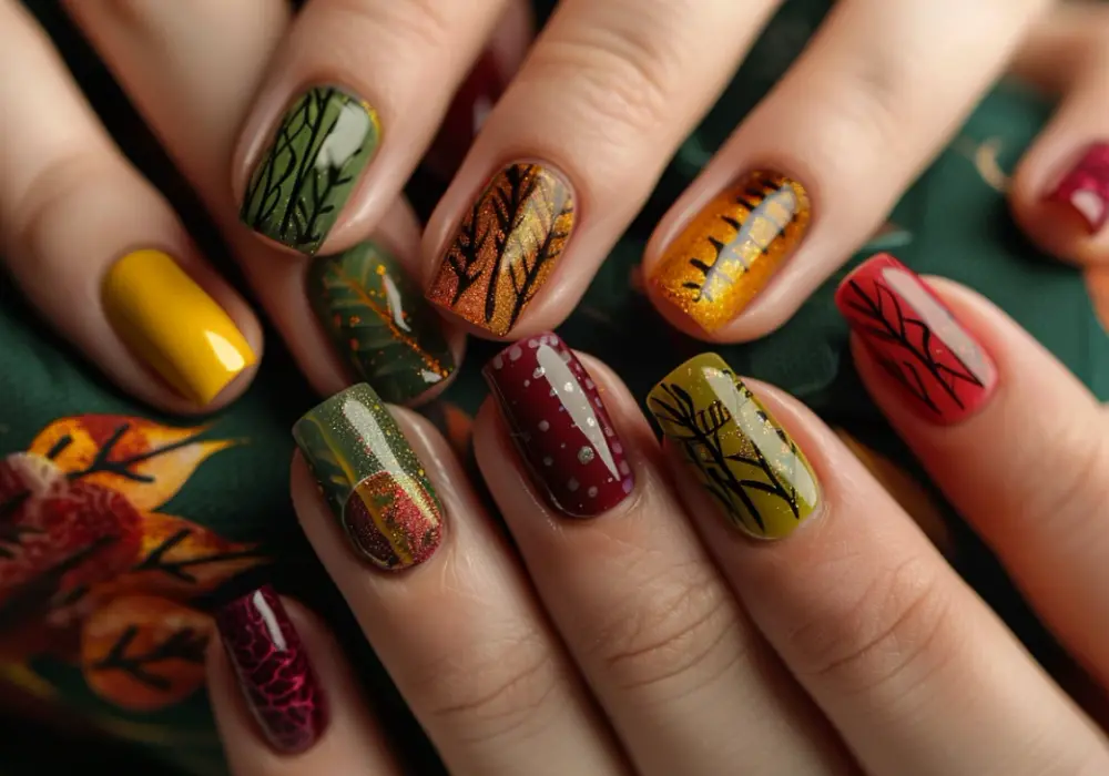 Jesienne paznokcie - trendy i inspiracje na krótkie paznokcie