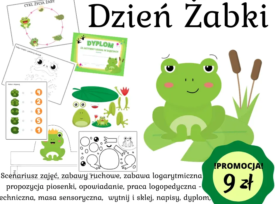 Gotowy scenariusz zajęć na dzień żaby: plan lekcji z materiałami dla dzieci