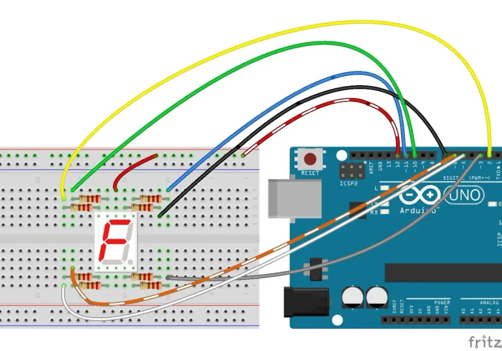 Podłącz wyświetlacz 7-segmentowy do Arduino: prosty tutorial
