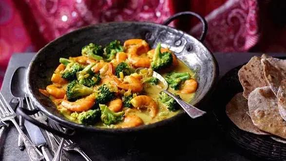 Kokosowe curry z krewetkami