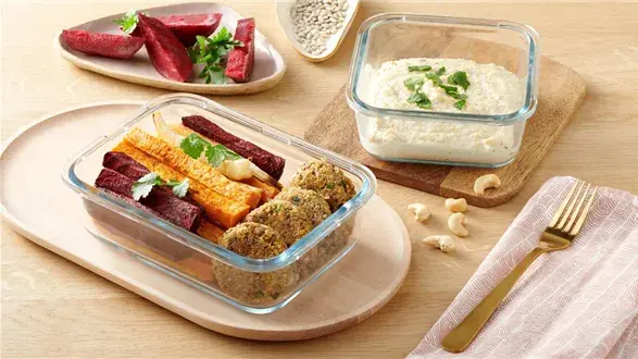 Wegański lunchbox do pracy