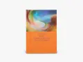 Okładka książki "Thomas Ruff: Transforming Photography" z abstrakcyjnym, kolorowym wzorem i pomarańczowym spodem.