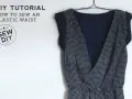 Jak wszyć gumkę do sukienki? Tutorial DIY z instrukcją, jak nadać sukience dopasowany fason.