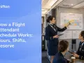 Hostess di volo discute il programma di lavoro, mostrando quanto lavora un hostess di volo tra turni e riserve.