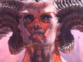 Diablo 4 aktualizacja: przerażająca twarz demona z rogami, oświetlona czerwonym blaskiem.