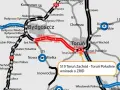Mapa drogowa z zaznaczonymi trasami S5 i S10 między Bydgoszczą a Toruniem, z widocznymi mniejszymi miejscowościami.