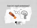 Związek chemiczny serotoniny, mózg i tabletki. Obrazek ilustruje brak serotoniny objawy i zespół serotoninowy.