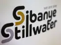 Logo Sibanye Stillwater, spółki z sektora wydobywczego, z hasłem "we are one". sbsw stock.